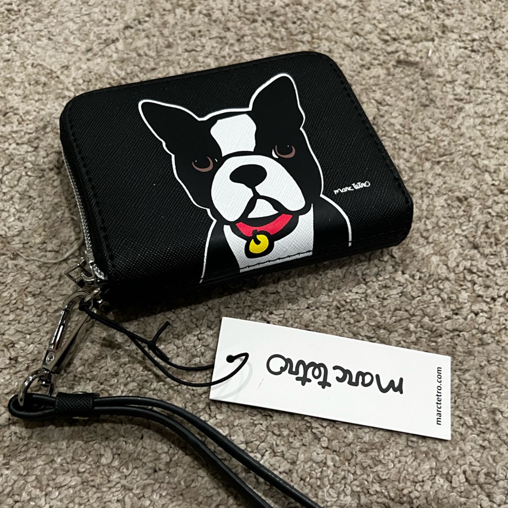 NWT Marc Tetro Boston Terrier wallet Small
